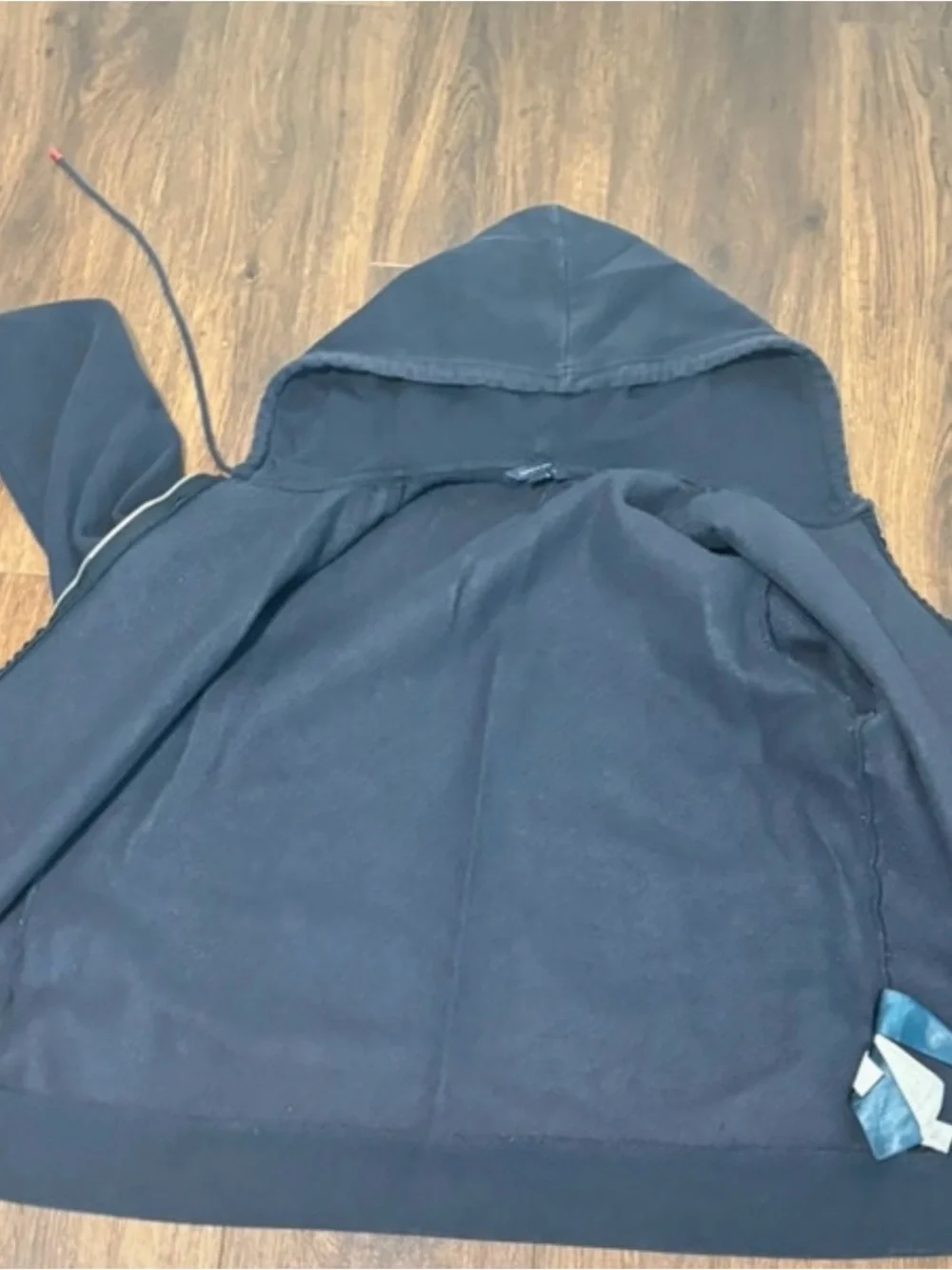 Tommy Hilfiger Navy Pullover Hoodie with Red & White Trim